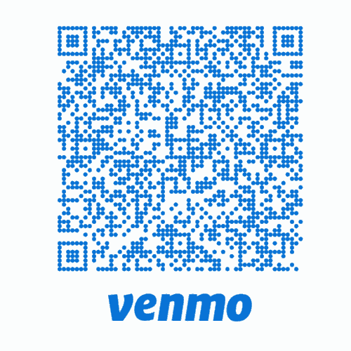 QR code to give to Trinity via Venmo